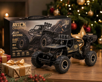Didelis nuotoliniu būdu valdomas RC automobilis oreNICE, metalinis bekelės modelis, 4x4, 1:16, su pultu