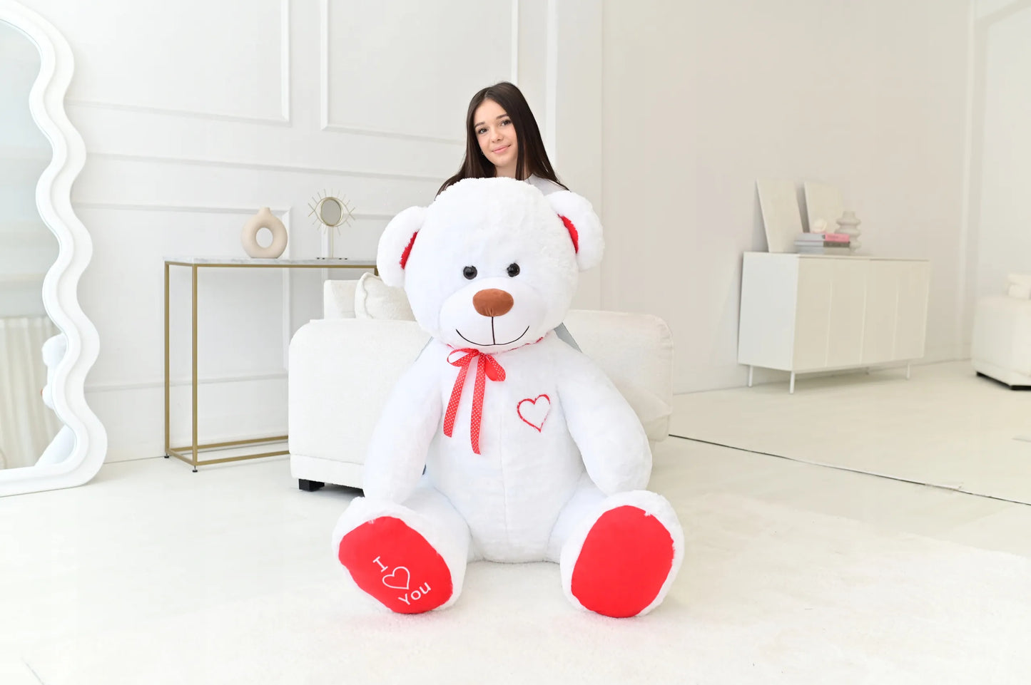 Didelis pliušinis meškinas 190 cm
