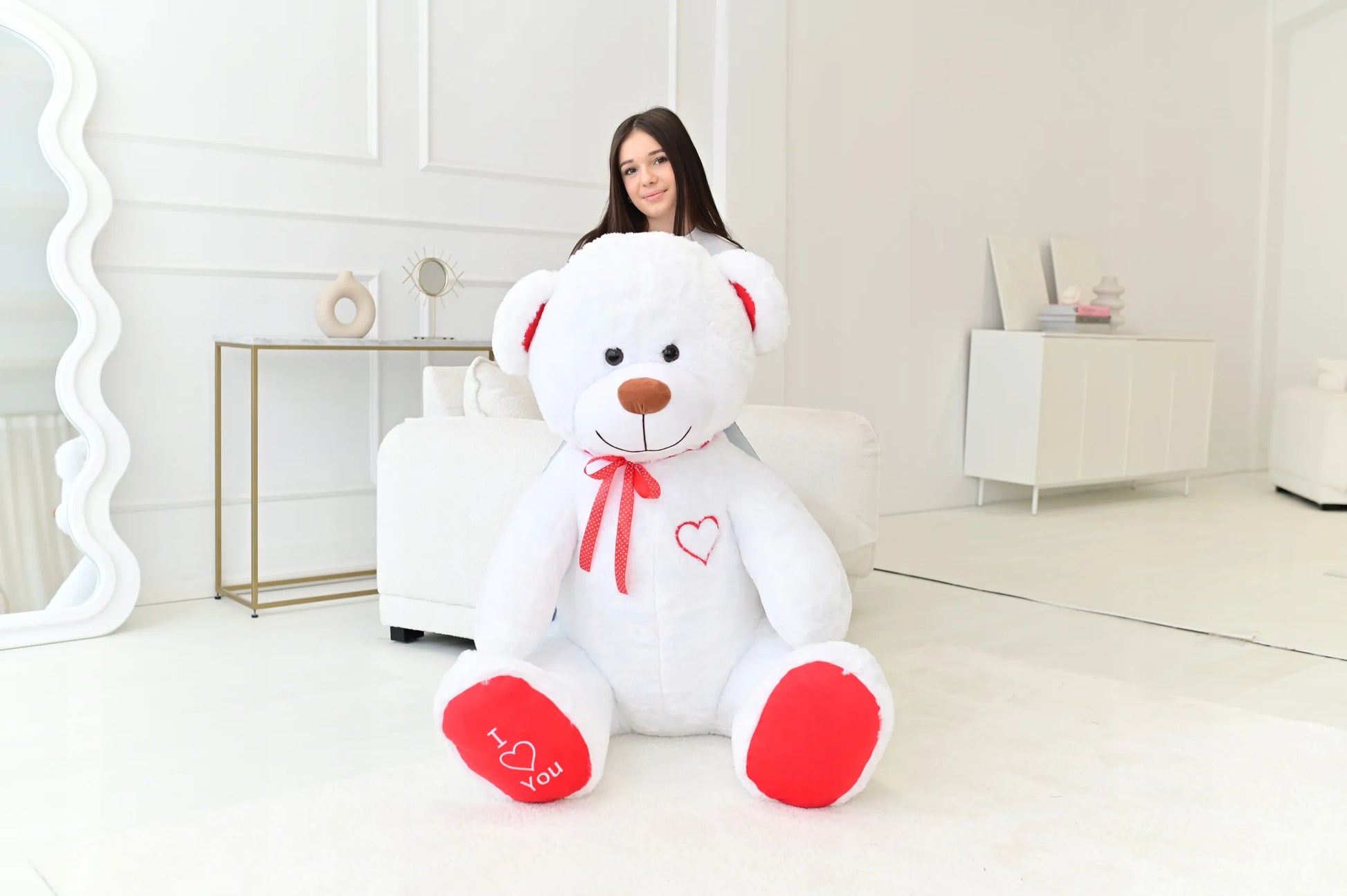 Didelis pliušinis meškinas 190 cm