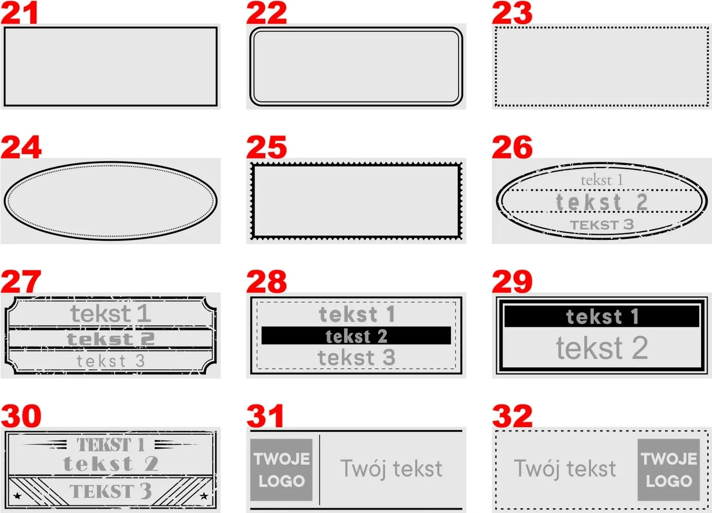 Didelis rankinis spaudas 140x80 mm antspaudas su Jūsų logotipu ir rašalo pagalvėle