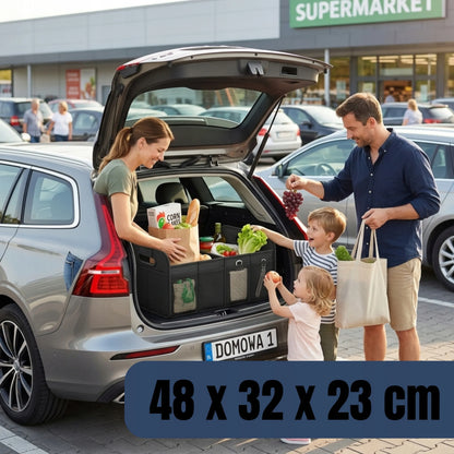DIDELIS SULANKSTOMAS AUTOMOBILIO BAGAŽINĖS ORGANAIZERIS, STANDUS, 48x32 cm, 48L