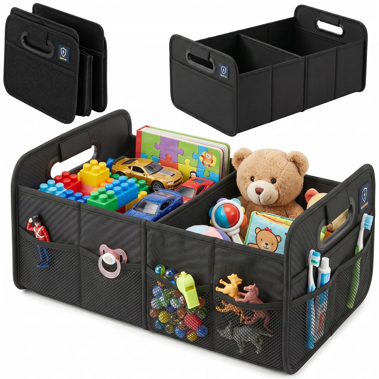 DIDELIS SULANKSTOMAS AUTOMOBILIO BAGAŽINĖS ORGANAIZERIS, STANDUS, 48x32 cm, 48L