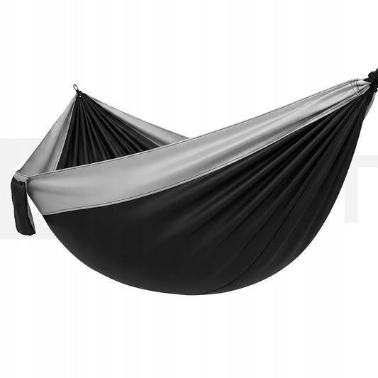 Didelis vienvietis turistinis hamakas 275x150 cm sodo ir kelionių