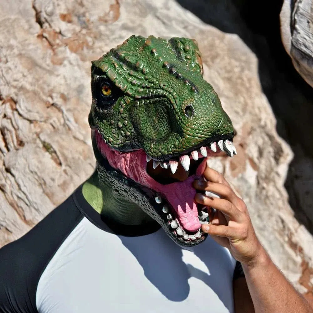 Dinozauro kaukė, gyvūno kostiumas, universalus dydis
