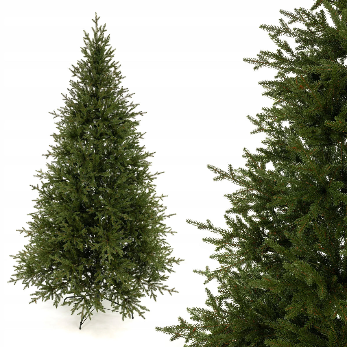 Dirbtinė eglė „Świerk Natura 3D“ – FULL PE PREMIUM, 220 cm, tikroviška, 100 % PE