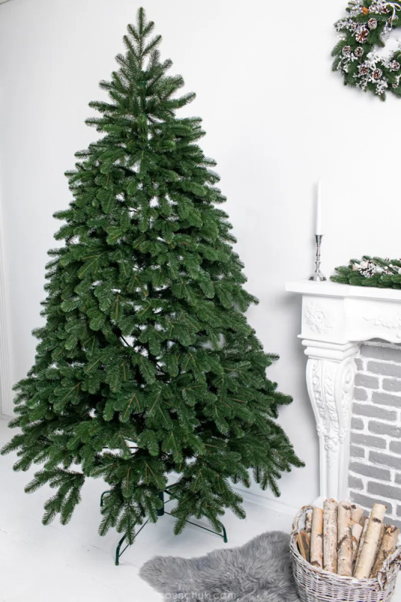 Dirbtinė eglutė 100 % PE silikoninė Kovalivska, 150 cm, žalia, tanki, premium