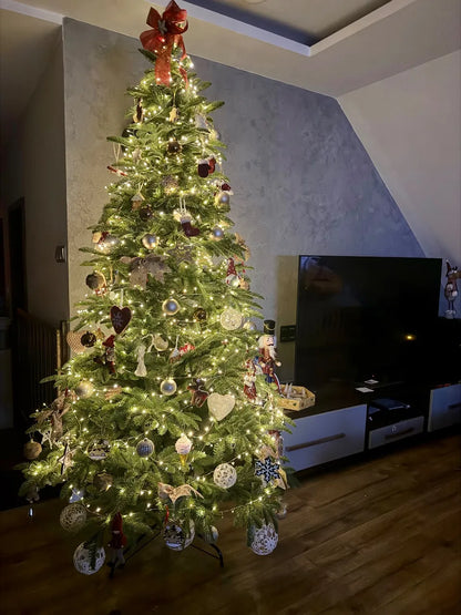 Dirbtinė eglutė „Art-Trans Olive Glow“, 100 % PE, 220 cm, šviesiai žalias kėnis