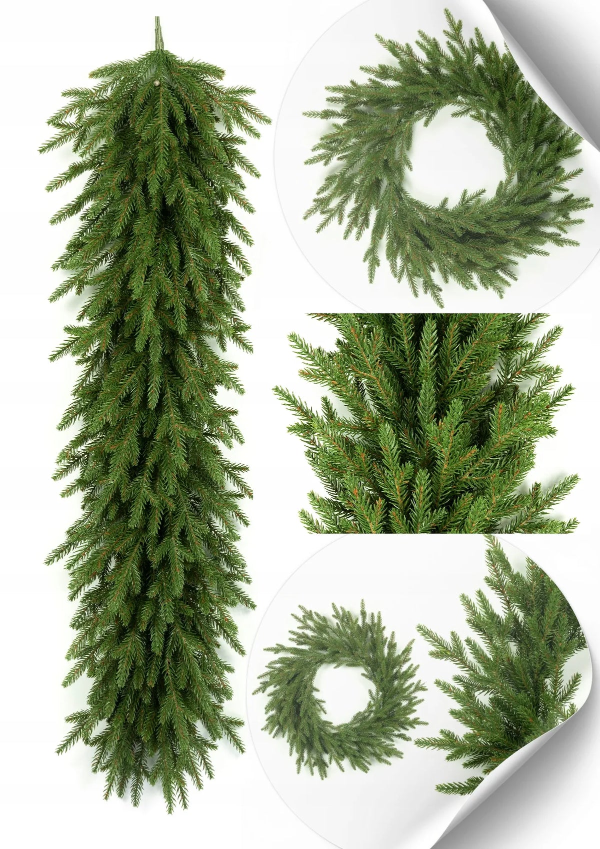 Dirbtinė eglutė „Świerk Natura 3D“ – FULL PE PREMIUM, 180 cm, natūrali išvaizda, 100 % PE