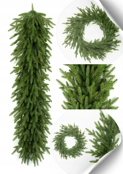 Dirbtinė eglutė „Świerk Natura 3D“ – FULL PE PREMIUM, 180 cm, natūrali išvaizda, 100 % PE