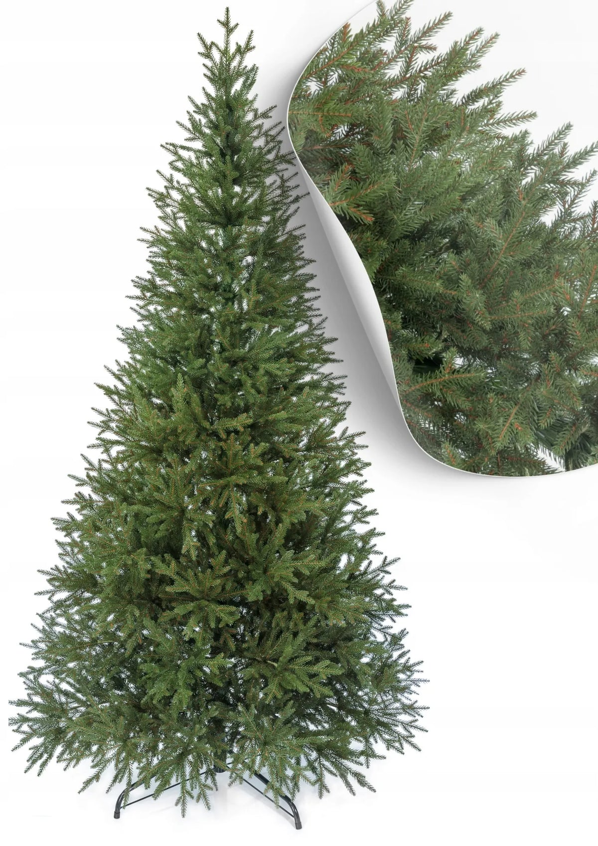 Dirbtinė eglutė „Świerk Natura 3D“ – FULL PE PREMIUM, 180 cm, natūrali išvaizda, 100 % PE