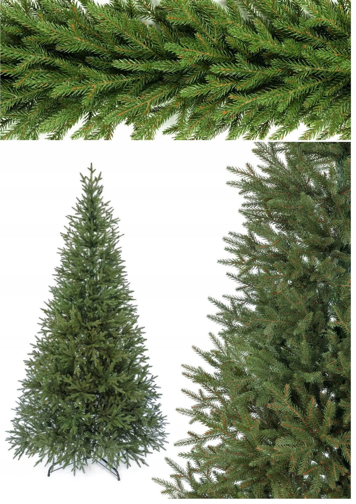 Dirbtinė eglutė „Świerk Natura 3D“ – FULL PE PREMIUM, 180 cm, natūrali išvaizda, 100 % PE