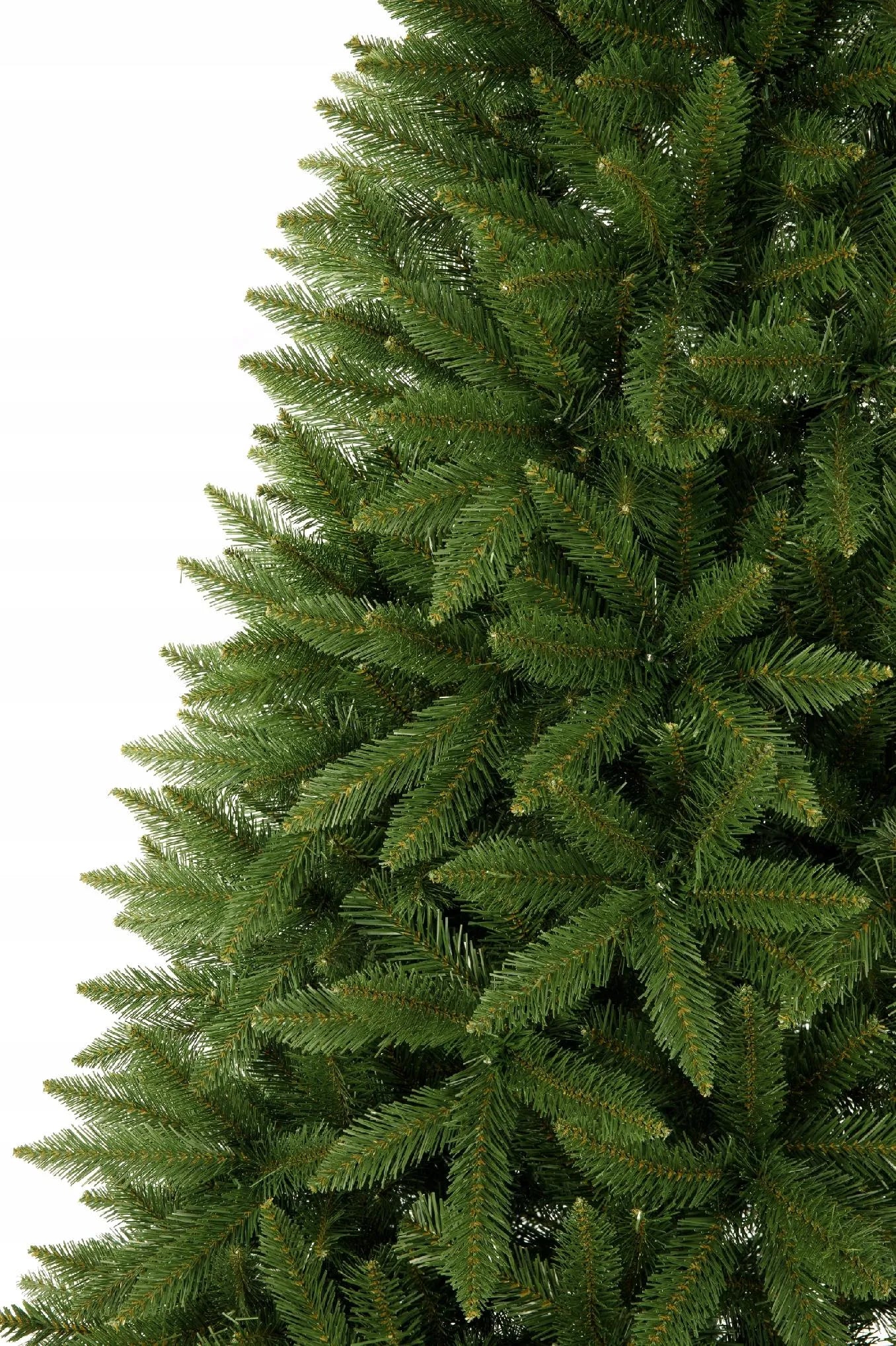 Dirbtinė kaukazietiška eglė „Świerk Kaukaski“ 220 cm, itin tanki ir natūraliai atrodanti, su stovu