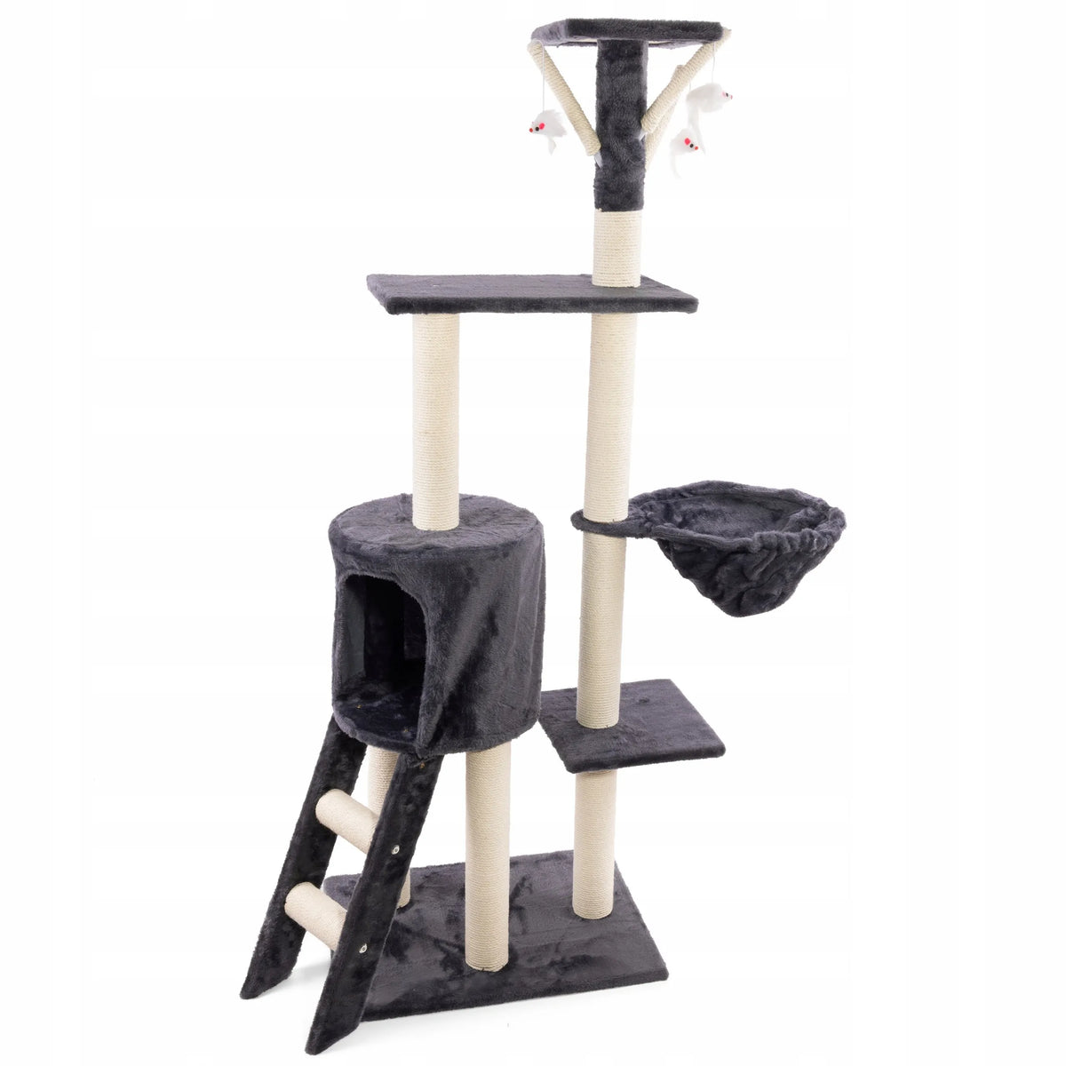 Draskyklė katei 138 cm, tamsiai pilka, WERDANO PETS
