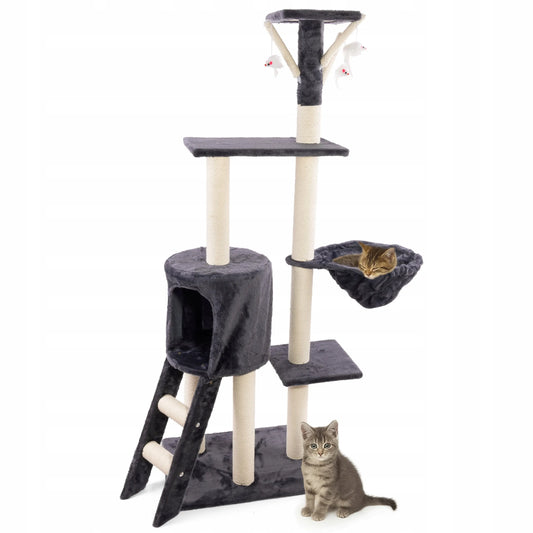 Draskyklė katei 138 cm, tamsiai pilka, WERDANO PETS