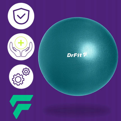 DrFit gimnastikos kamuolys fitnesui, pilatesui ir reabilitacijai, 25 cm, žalias