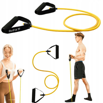 DrFit pasipriešinimo guma su rankenomis kūno rengybai, pilatesui ir sporto salei, 4,5 kg