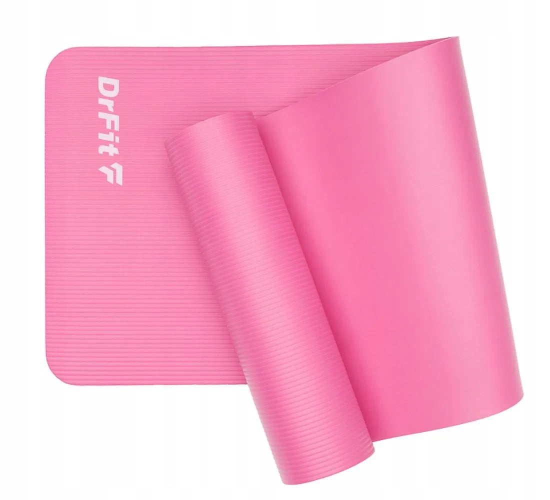 DrFit storo 1 cm gimnastikos ir jogos kilimėlis, rožinis
