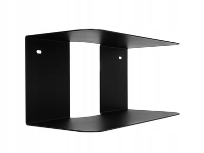 DVIGUBA PAKABINAMA LENTYNA LOFT JUODA METALINĖ 35 CM TVIRTA MARŠRUTIZATORIUI DEKODERIUI P4