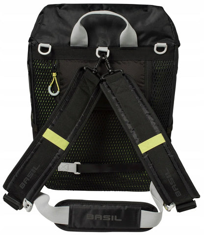 Dviračio krepšys kuprinė Basil Miles Daypack 17L vienpusis krepšys juodas