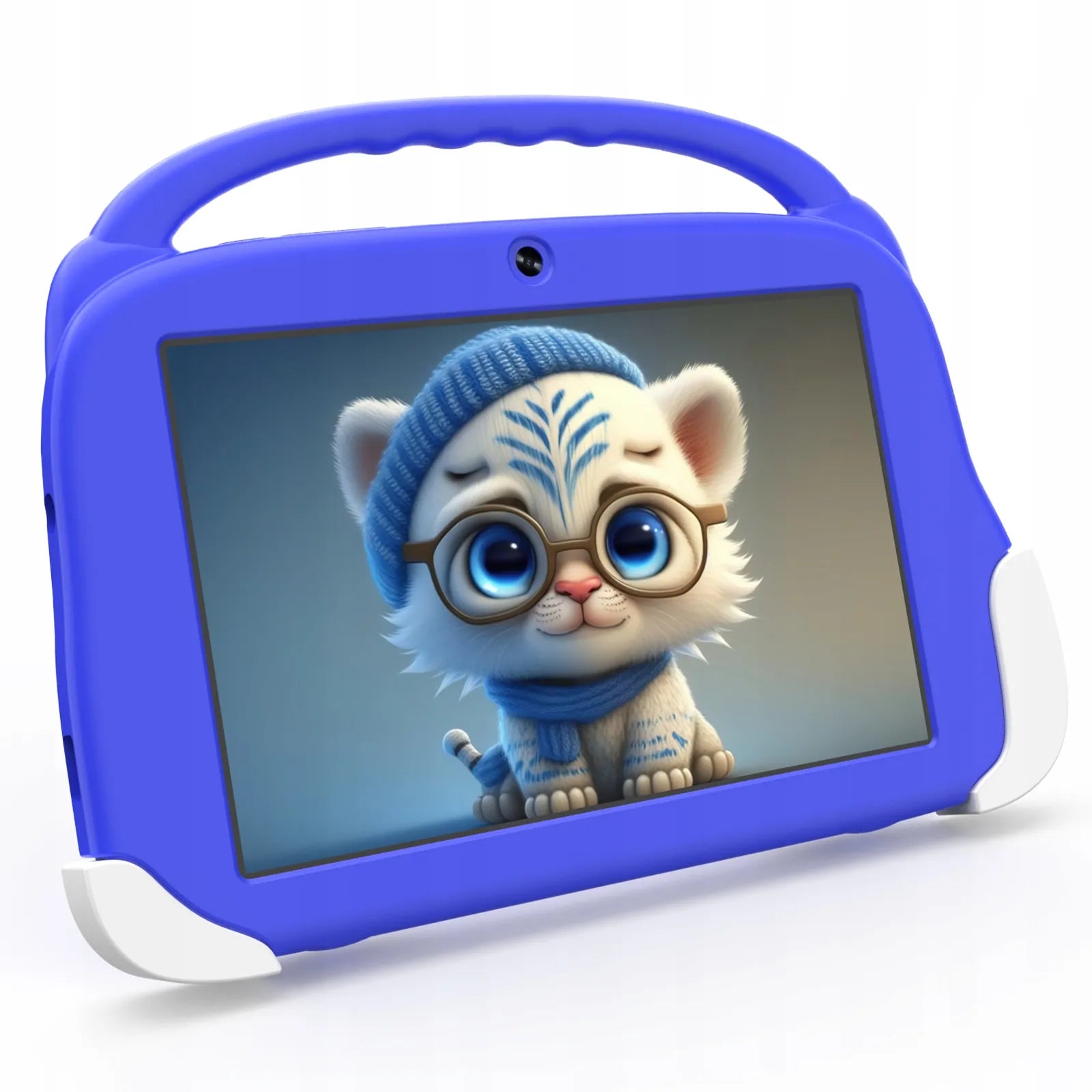 8 colių planšetinis kompiuteris 4G LTE 4/64 GB WiFi SIM GPS HD ANDROID MĖLYNAS EDUKACINIS DĖKLAS