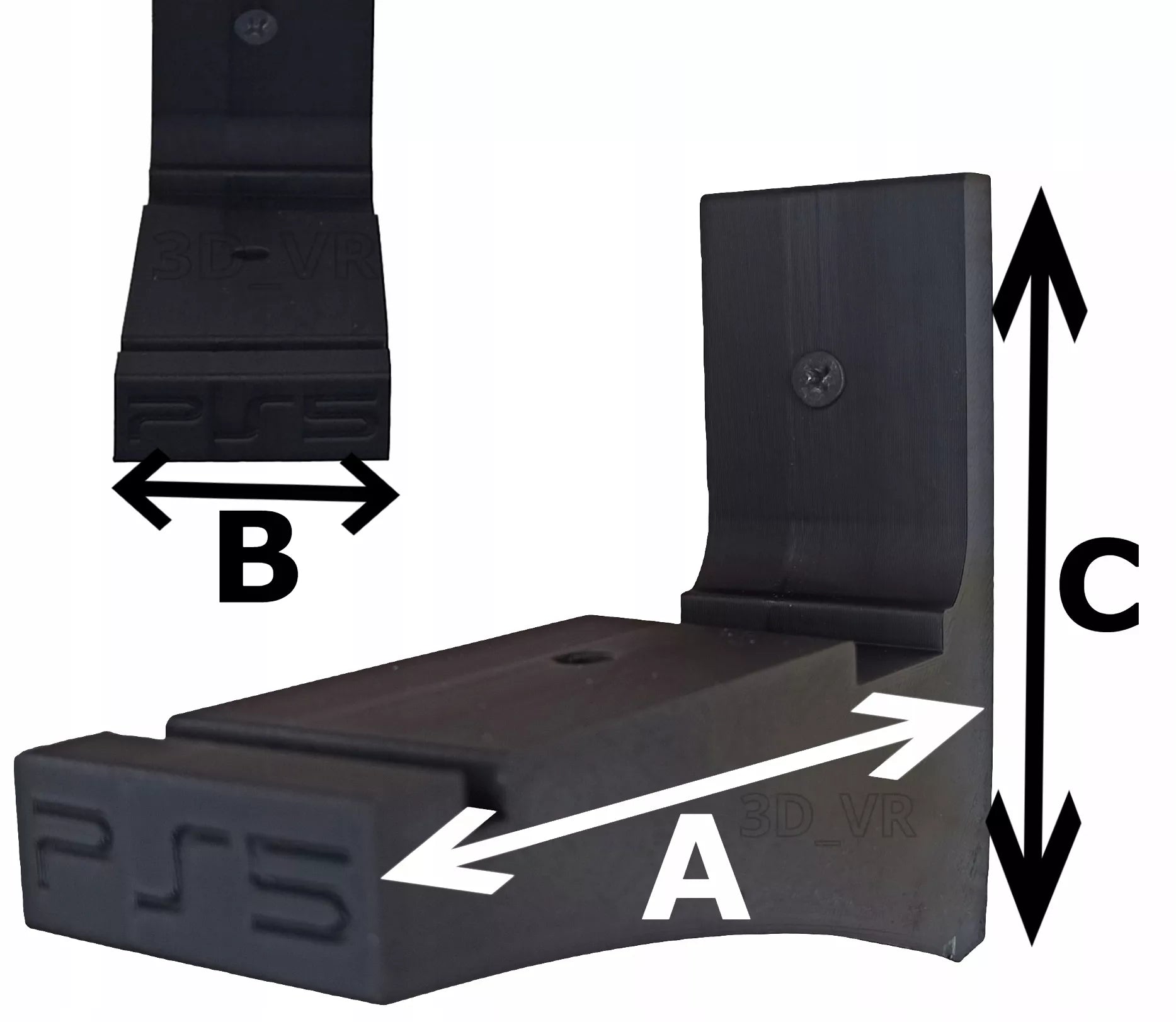 Laikiklis PS5 konsolei (su disk drive) – sieninis montavimas