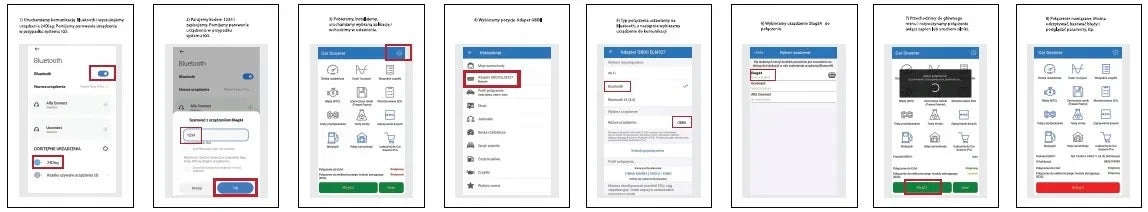 24DIAG V501 ELM327 BLUETOOTH 5.0 OBD2 DIAGNOSTIKOS SĄSAJA iOS ANDROID