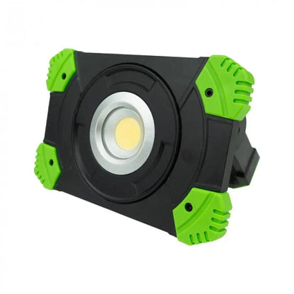 ECOLIGHT LED halogeninis darbo žibintas su akumuliatoriumi statybvietei, 20W, šalta balta šviesa 5000K