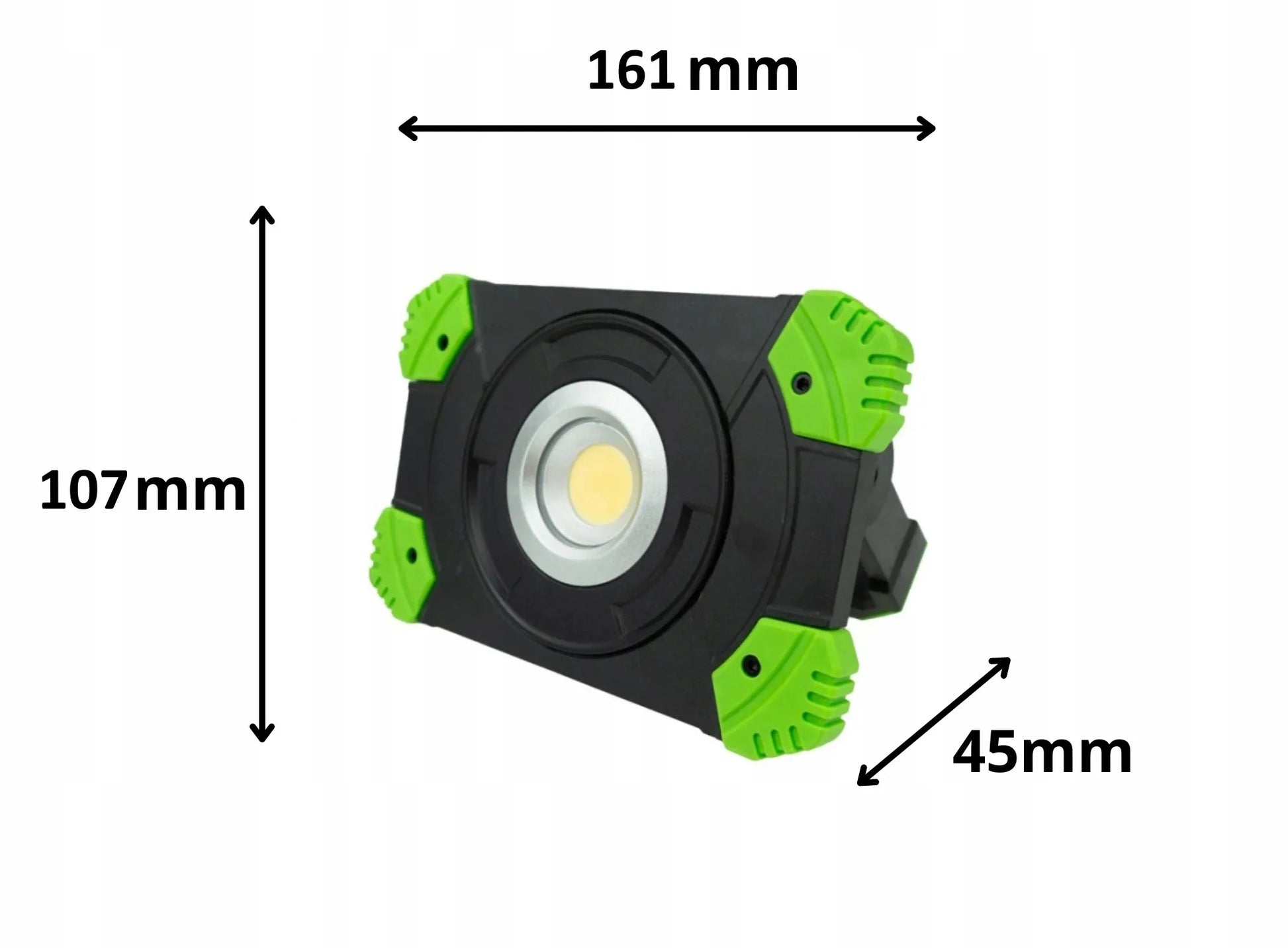 ECOLIGHT LED halogeninis darbo žibintas su akumuliatoriumi statybvietei, 20W, šalta balta šviesa 5000K