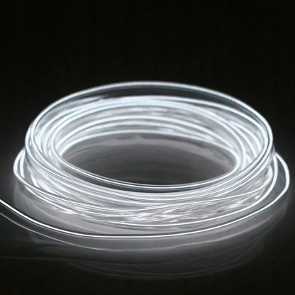 EL Wire LED RGB USB šviesolaidinis automobilio salono apšvietimas, 4 m