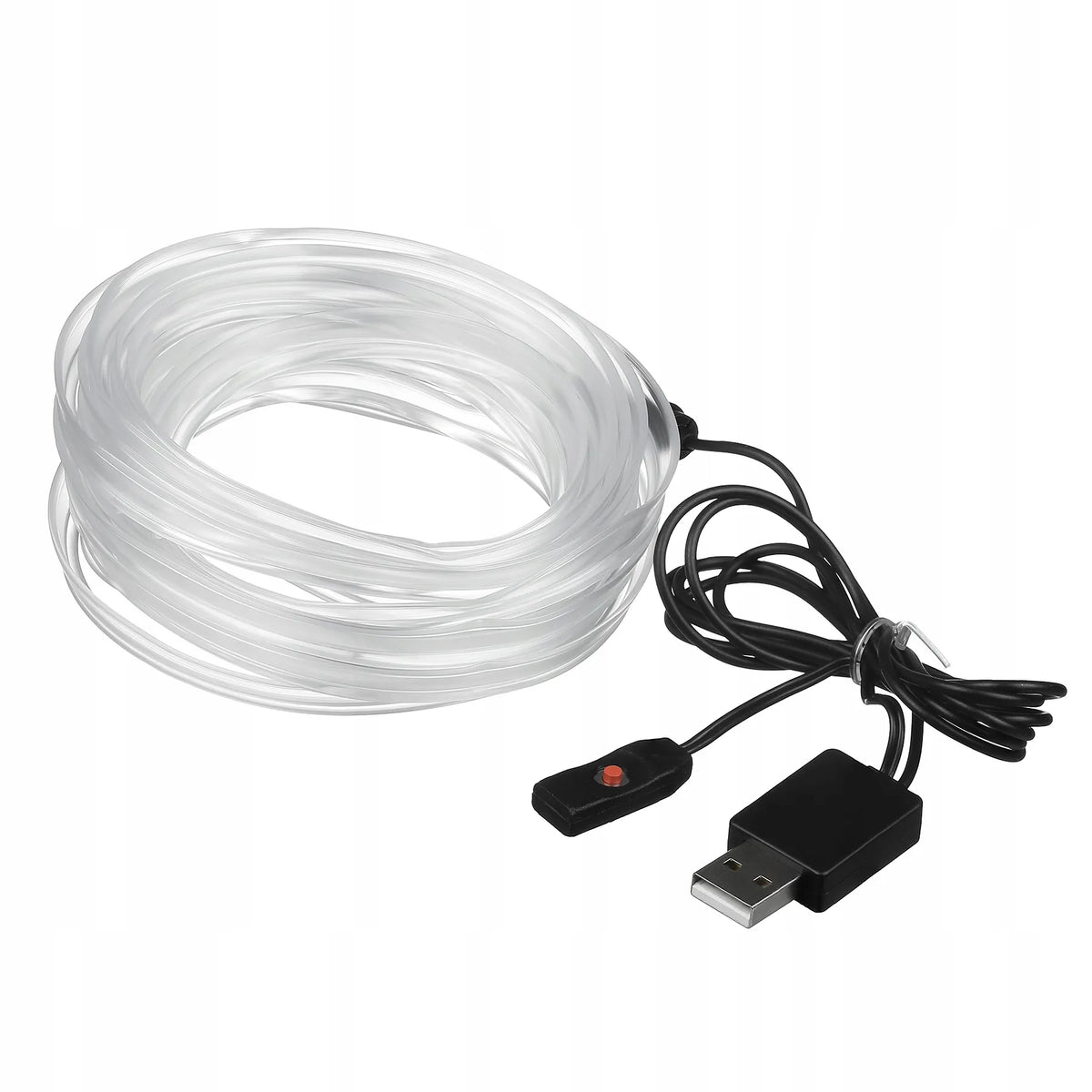 EL Wire LED RGB USB šviesolaidinis automobilio salono apšvietimas, 4 m