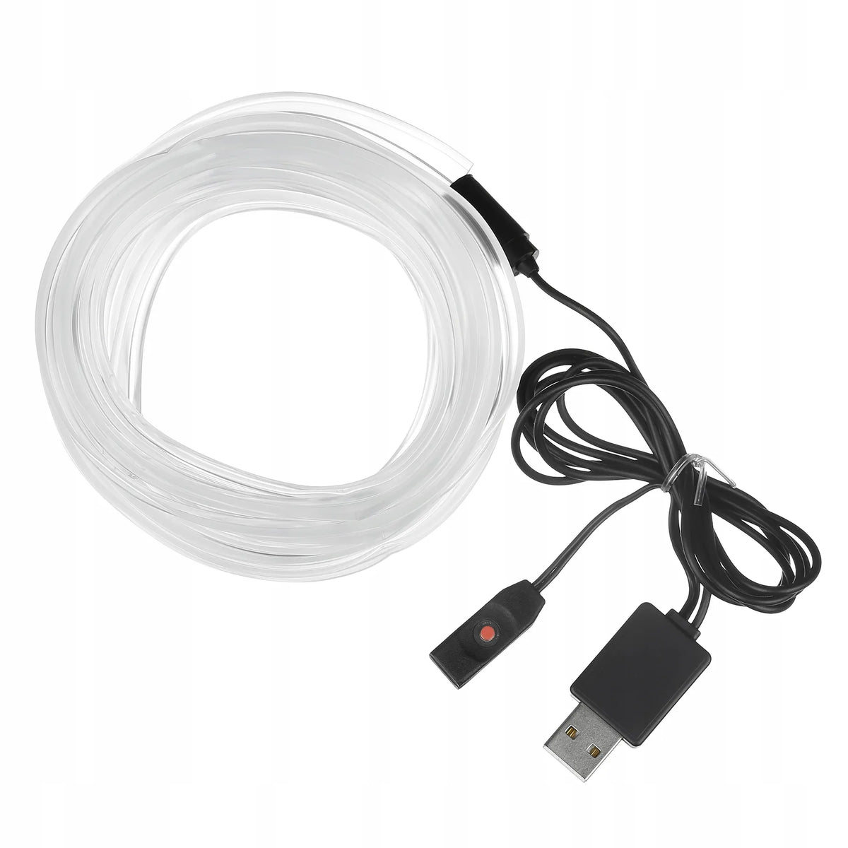 EL Wire LED RGB USB šviesolaidinis automobilio salono apšvietimas, 4 m