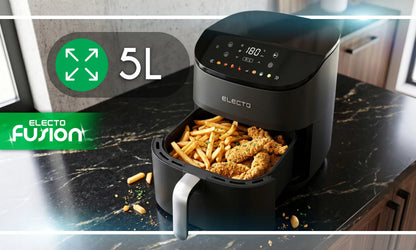 Electo CRUNCHIE orkaitė su karšto oro cirkuliacija 5 l, 1500 W, 8 programos, juoda