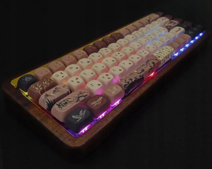 Elegantiška belaidė biuro klaviatūra „Bluetooth“, maža, patogi ir funkcionali