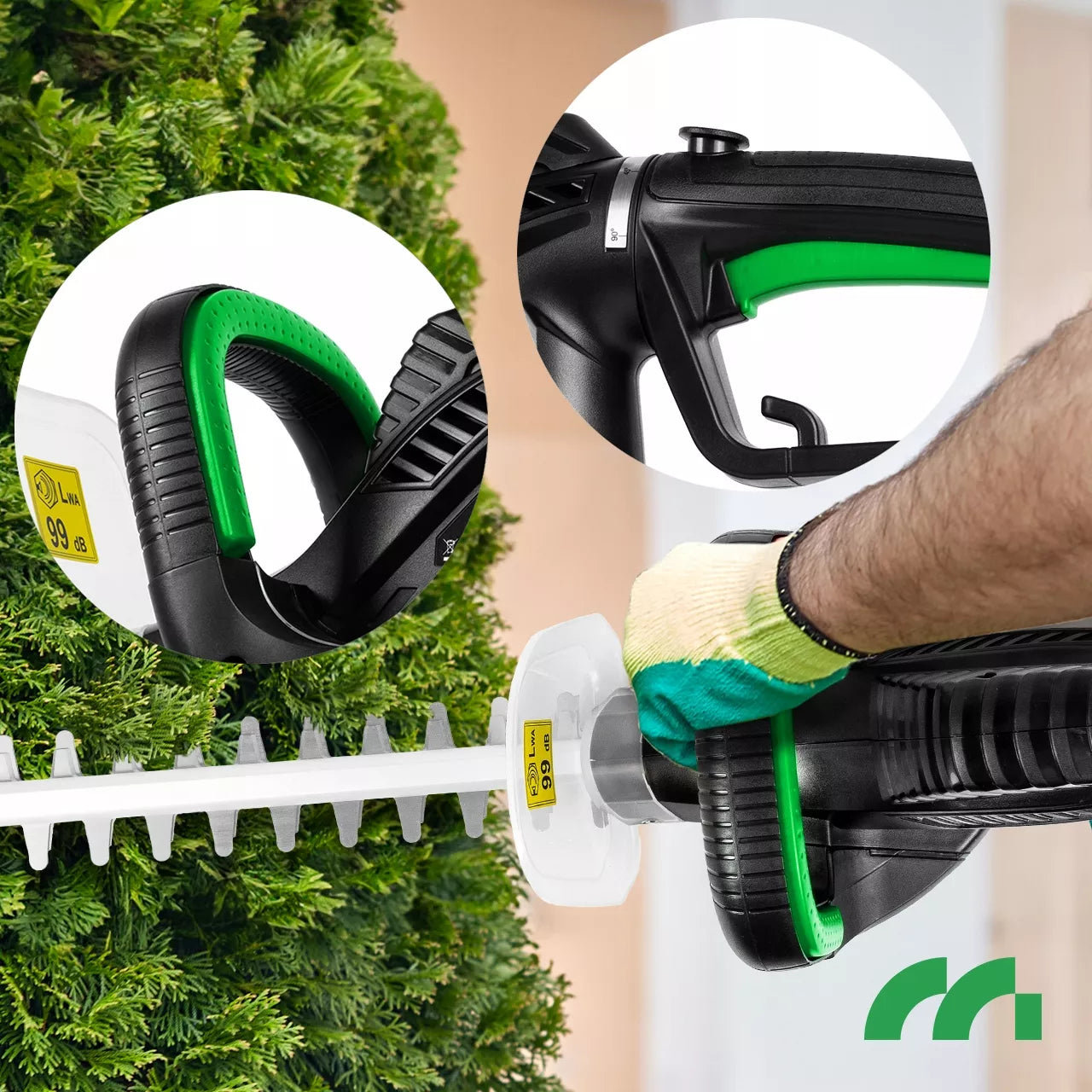 Elektrinės gyvatvorių žirklės Maltec MasterHedge-PRO620W 1800W 61cm