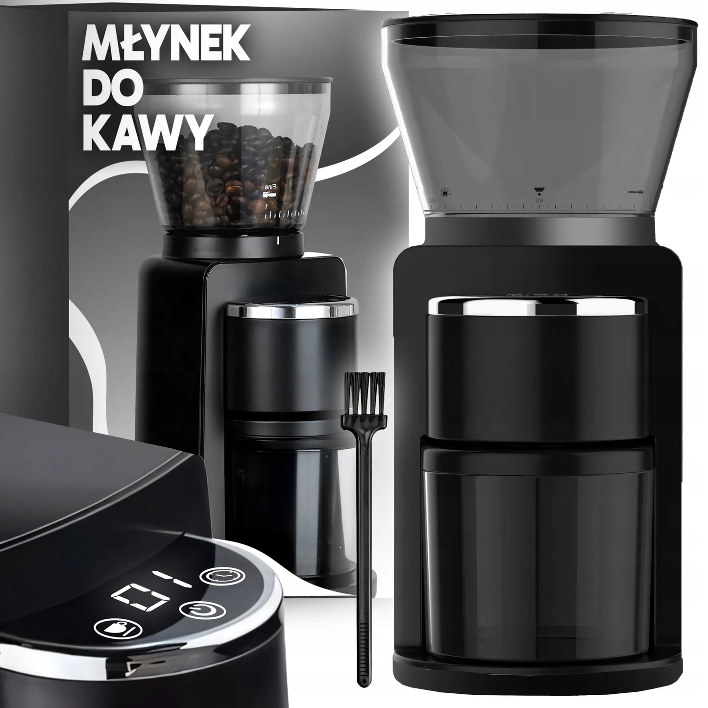 ELEKTRINIS GIRNINIS KAVOS MALŪNĖLIS 180 W, AUTOMATINIS, 53 MALIMO LYGIAI