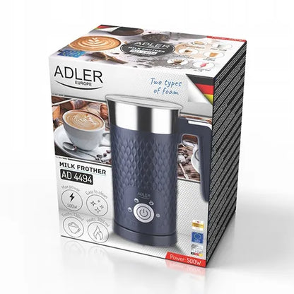 Elektrinis pieno plakiklis Adler 4494, mėlynas, 300 ml