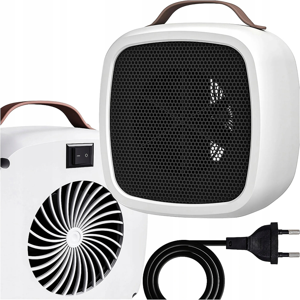 Elektrinis šildytuvas ventiliatorinis mini 500W baltas