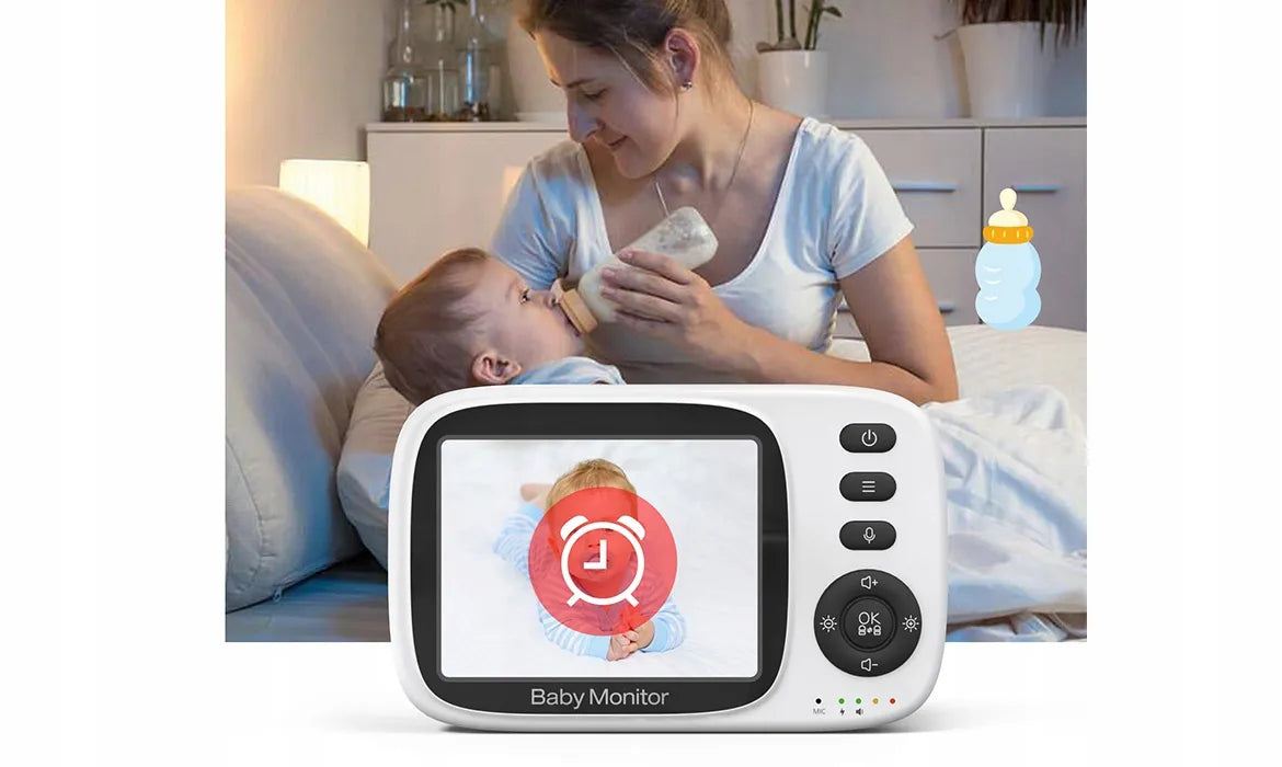 Elektroninė auklė Sone su kamera ir 3,2" monitoriumi, VOX režimas, naktinis matymas