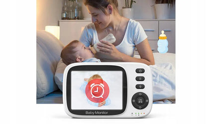 Elektroninė auklė Sone su kamera ir 3,2" monitoriumi, VOX režimas, naktinis matymas