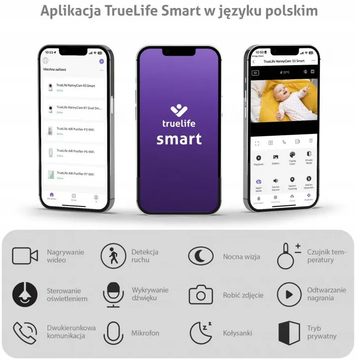 Elektroninė auklė su tiesiogine kamera, meškiuko dizainas, naktinis matymas, FullHD + laikiklis