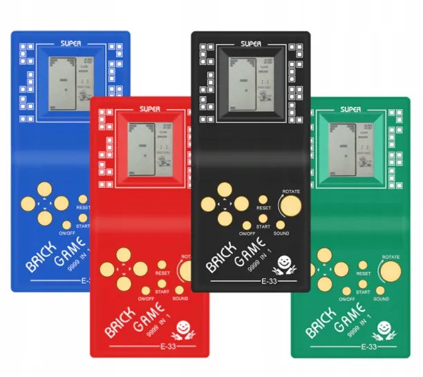 Elektroninis „Tetris“ žaidimas – kišeninė žaidimų konsolė, 9999 žaidimai