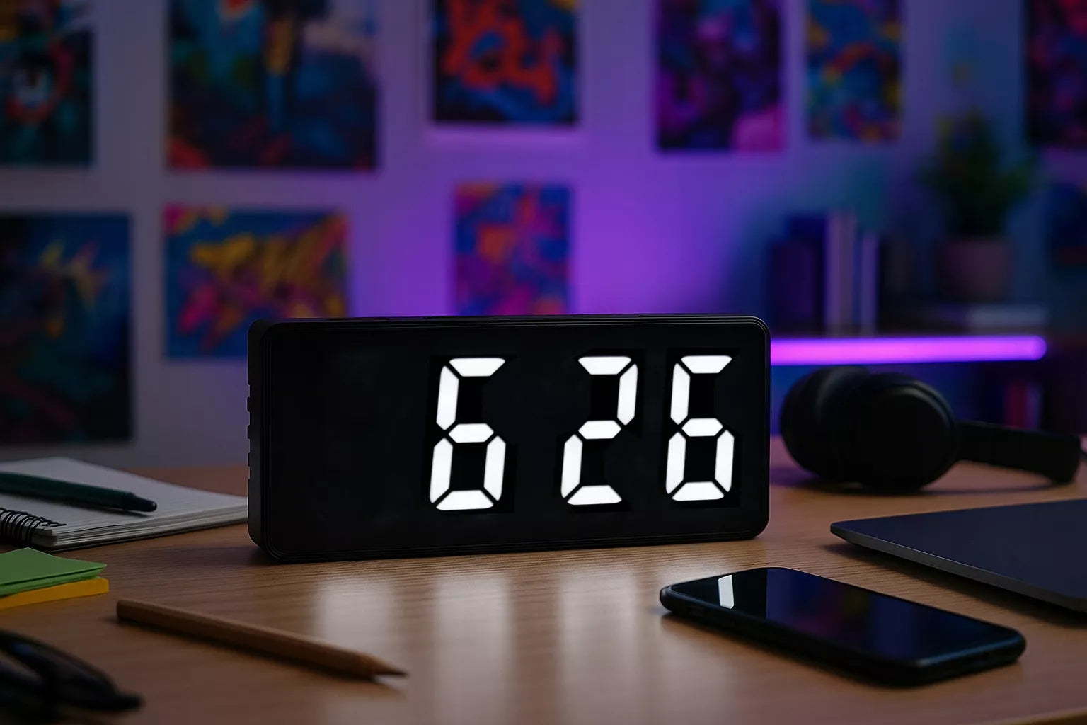 Elektroninis žadintuvas BLOW CL-05 skaitmeninis LED laikrodis su termometru ir data
