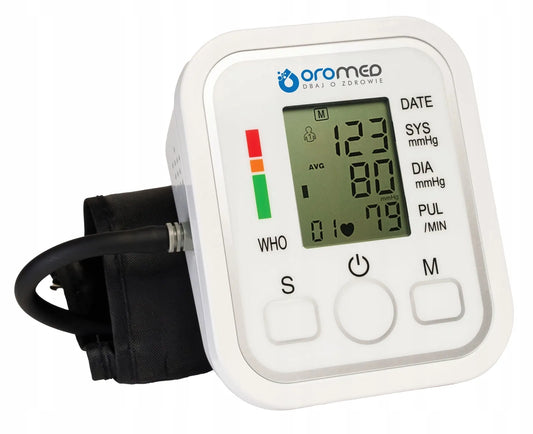 Elektroninis žastinis kraujospūdžio matuoklis Oromed ORO-N10 BASIC, aritmijos aptikimas, 22-32 cm manžetė