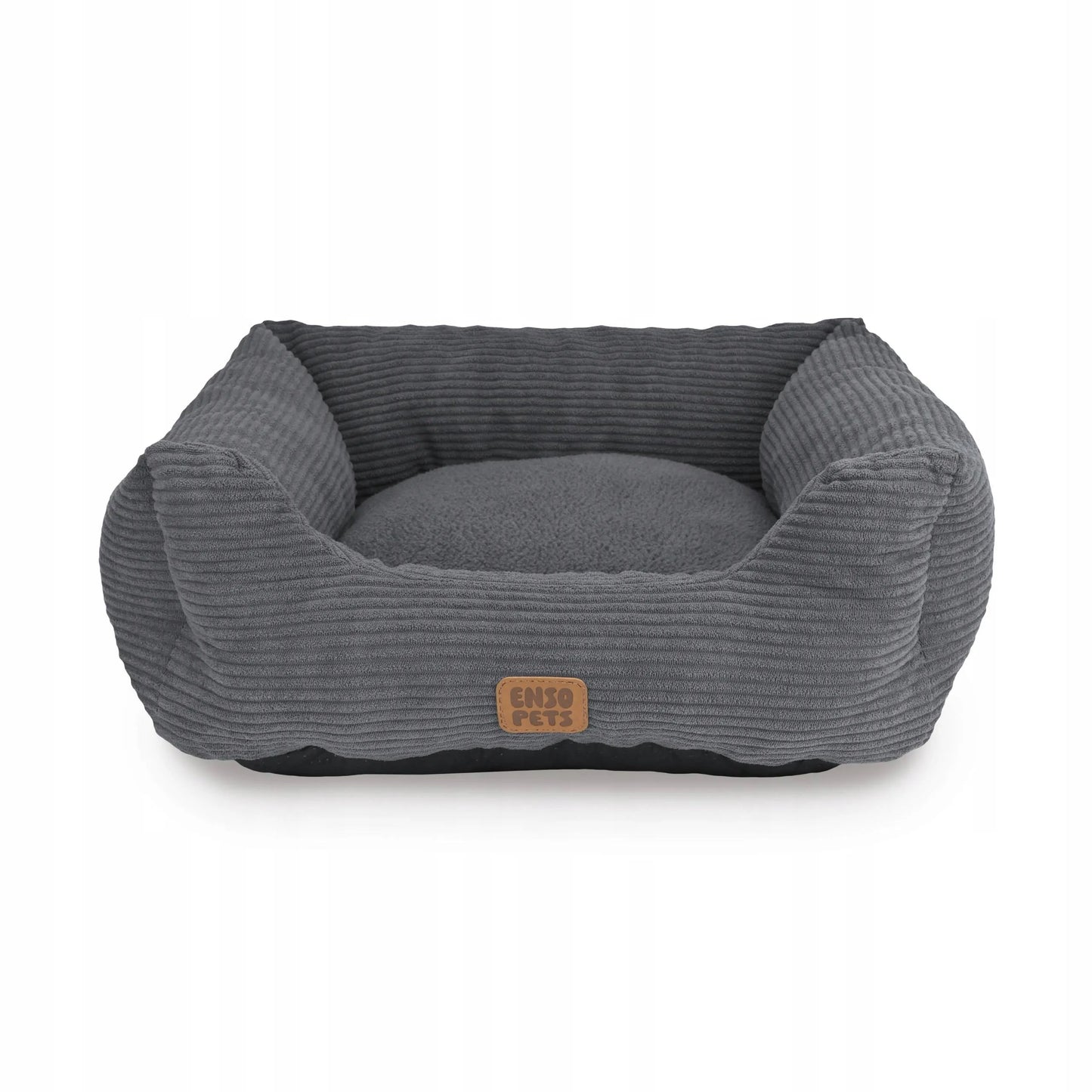 Enso Pets veliūrinė šunų lova L dydžio, minkšta ir patogi gultas-sofa