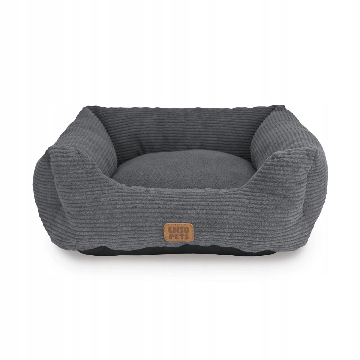 Enso Pets veliūrinė šunų lova L dydžio, minkšta ir patogi gultas-sofa
