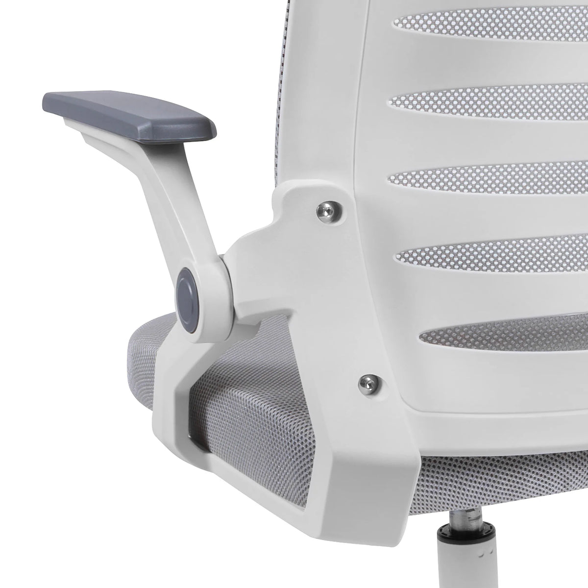 Ergonominė biuro kėdė KRAKEN Kredo su ratukais ir reguliavimu, pilka
