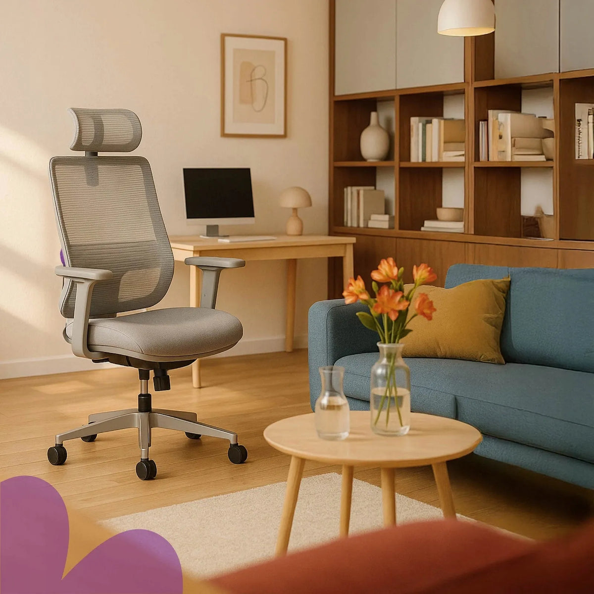 Ergonominė biuro kėdė Spacetronik Lumbo su reguliavimo funkcijomis, 136 kg