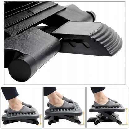 Ergonomiška reguliuojama biuro kojų atrama po stalu, XXL