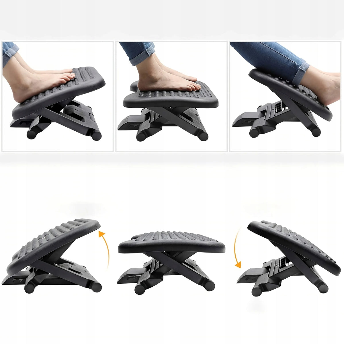 Ergonomiška reguliuojama biuro kojų atrama po stalu, XXL
