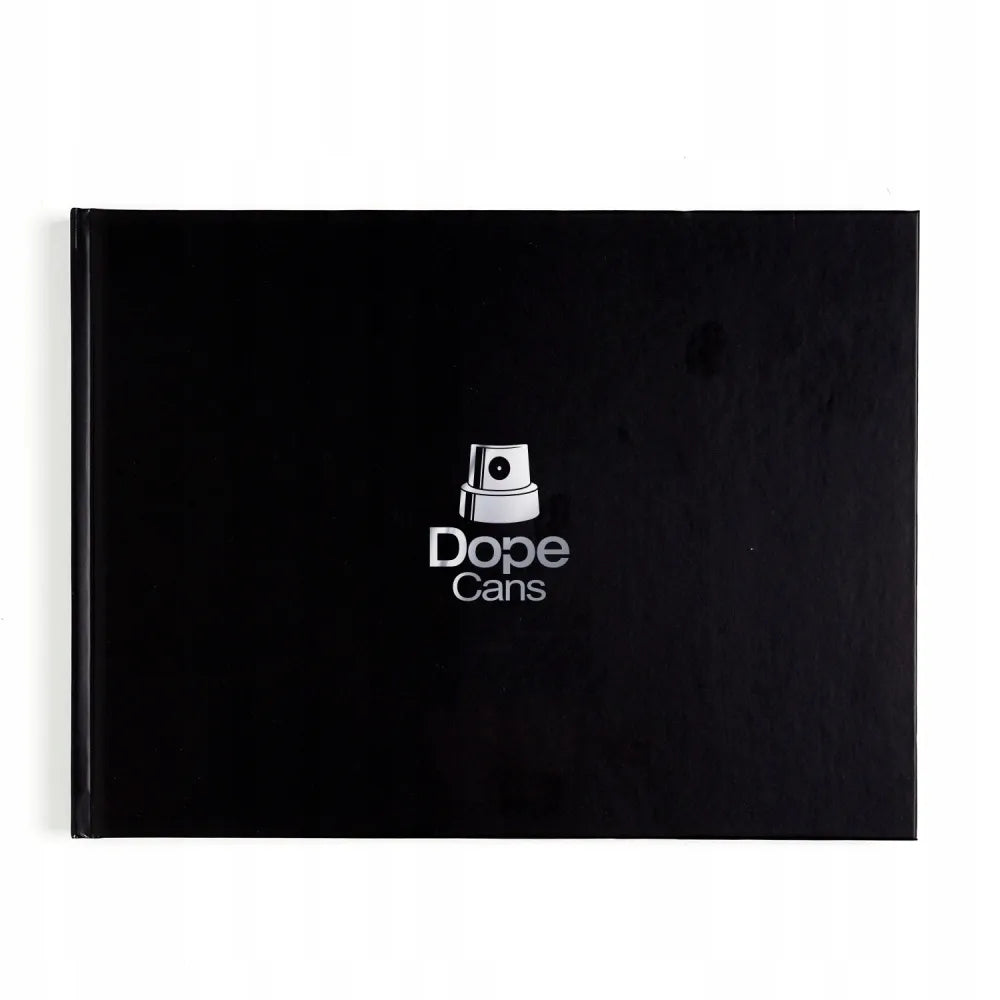 Eskizų sąsiuvinis „Dope Cans Blackbook A4 Landspace“ – 120 g/m², 144 lapai, juodas